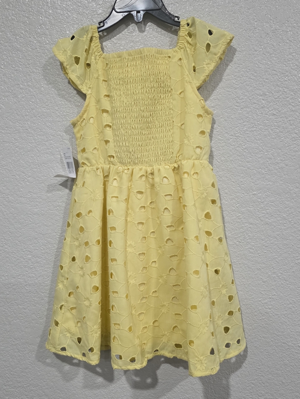 Knitworks Yellow Eyelet Flutter Dress - Picture 2 of 3